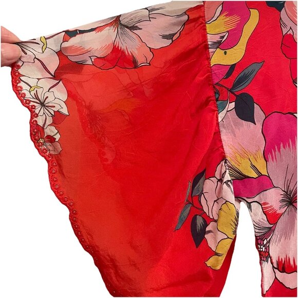 JOHNNY WAS Passon Flower Eloise Tunic Blouse Sz M - Picture 5 of 7